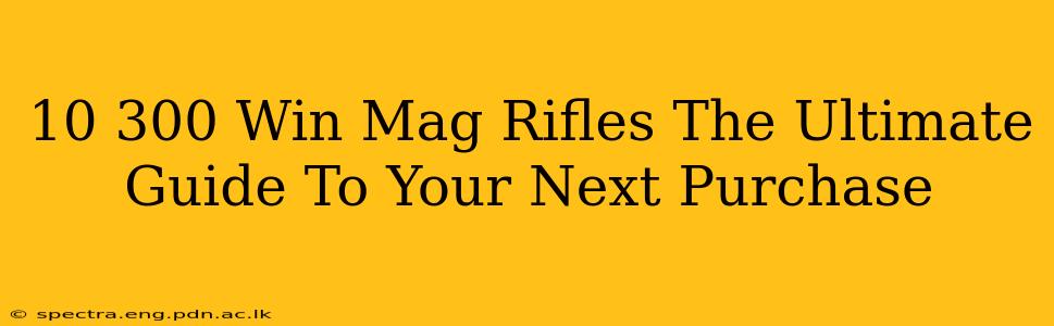 10 300 Win Mag Rifles The Ultimate Guide To Your Next Purchase