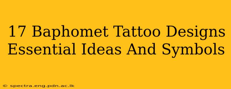 17 Baphomet Tattoo Designs Essential Ideas And Symbols