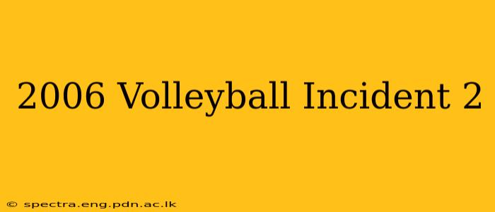 2006 Volleyball Incident 2