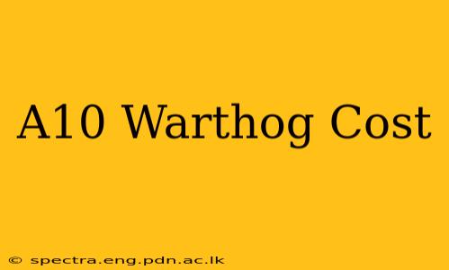 A10 Warthog Cost