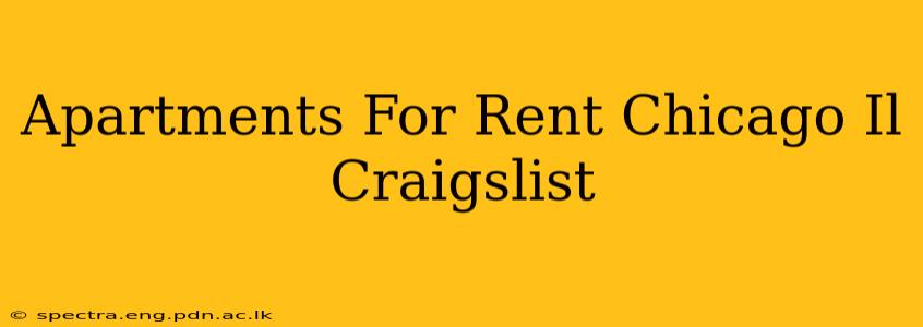 Apartments For Rent Chicago Il Craigslist