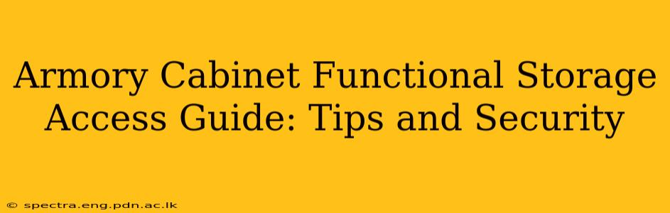 Armory Cabinet Functional Storage Access Guide: Tips and Security