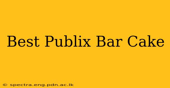 Best Publix Bar Cake