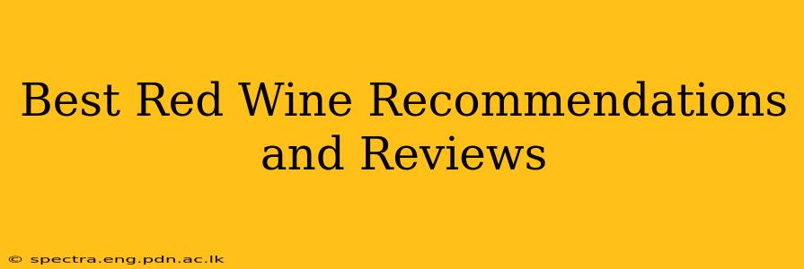 Best Red Wine Recommendations and Reviews