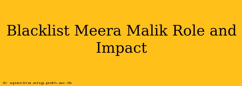 Blacklist Meera Malik Role and Impact