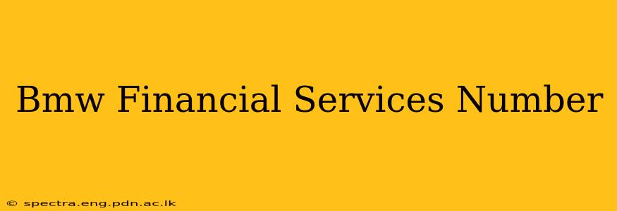 Bmw Financial Services Number