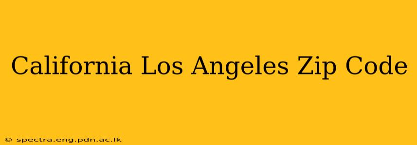 California Los Angeles Zip Code