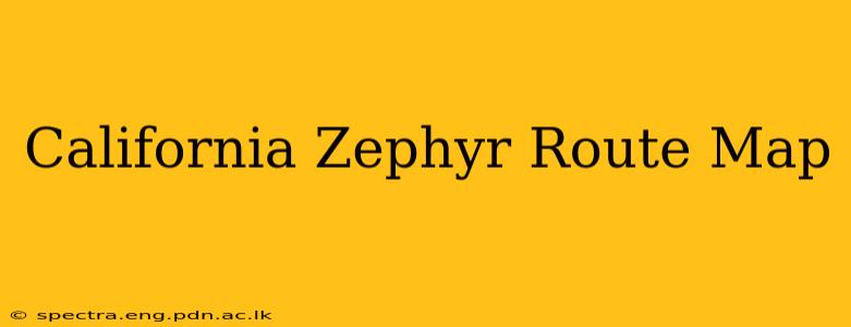 California Zephyr Route Map