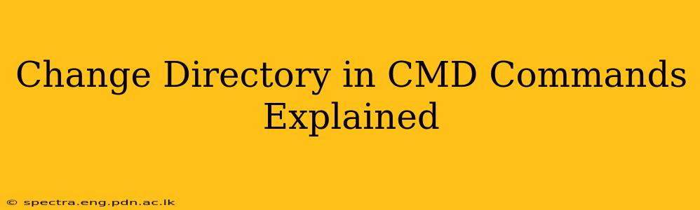 Change Directory in CMD Commands Explained