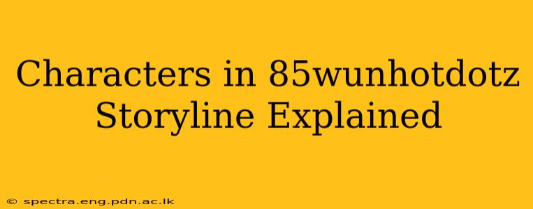 Characters in 85wunhotdotz Storyline Explained