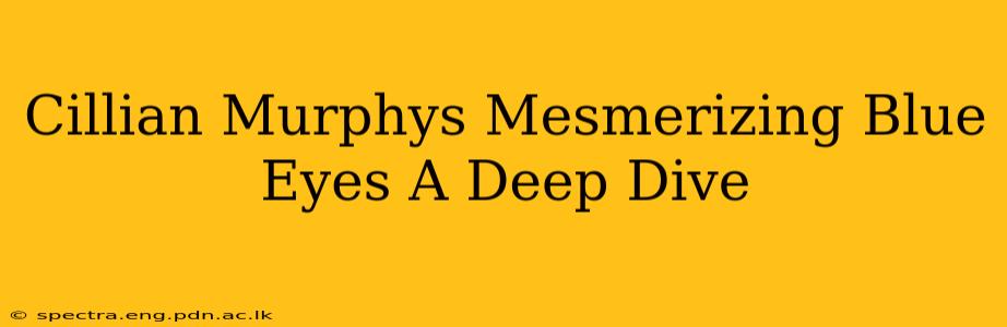 Cillian Murphys Mesmerizing Blue Eyes A Deep Dive