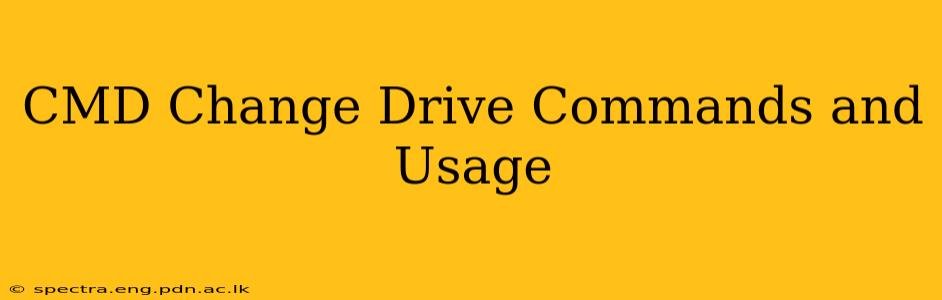 CMD Change Drive Commands and Usage
