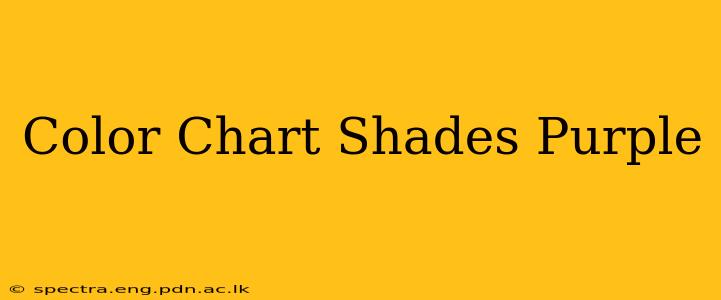 Color Chart Shades Purple