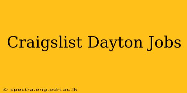 Craigslist Dayton Jobs