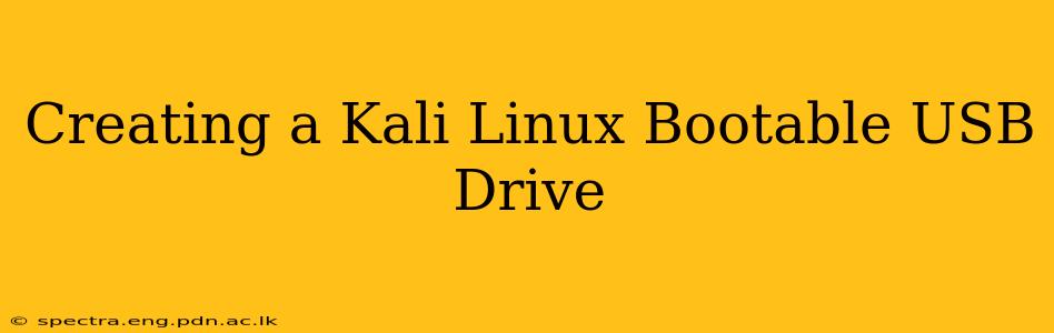 Creating a Kali Linux Bootable USB Drive