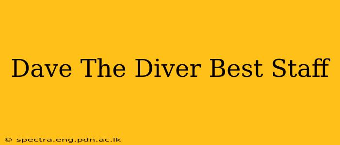 Dave The Diver Best Staff