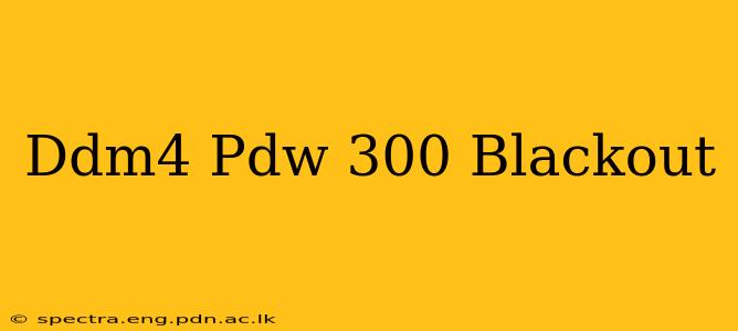Ddm4 Pdw 300 Blackout