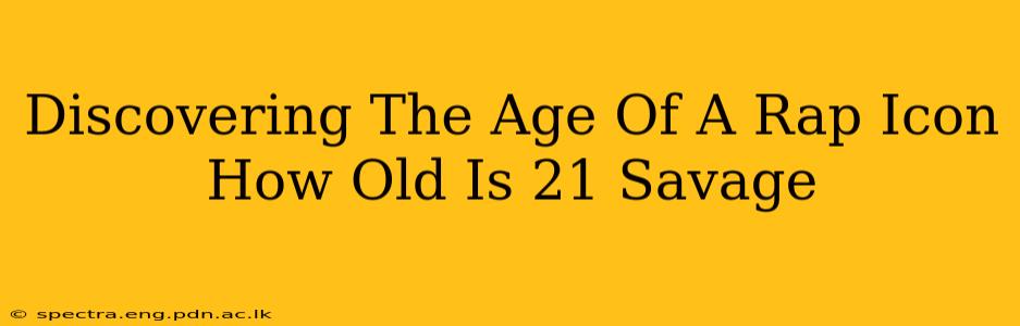 Discovering The Age Of A Rap Icon How Old Is 21 Savage