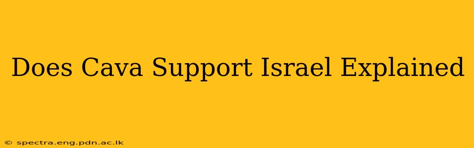 Does Cava Support Israel Explained