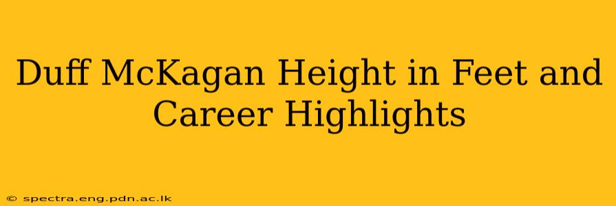 Duff McKagan Height in Feet and Career Highlights