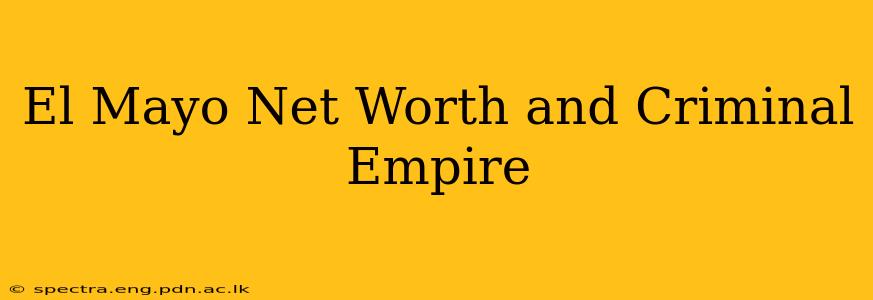 El Mayo Net Worth and Criminal Empire