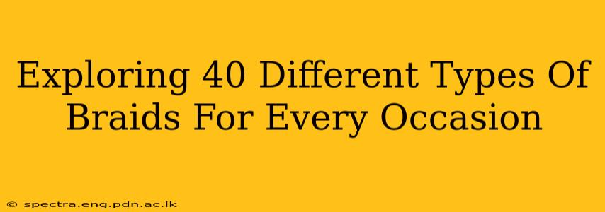 Exploring 40 Different Types Of Braids For Every Occasion