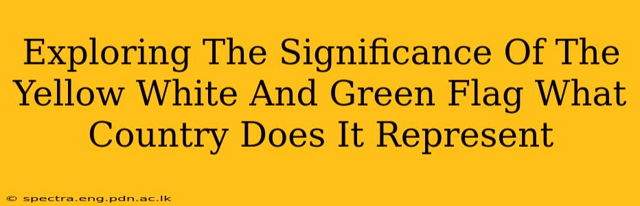 Exploring The Significance Of The Yellow White And Green Flag What Country Does It Represent
