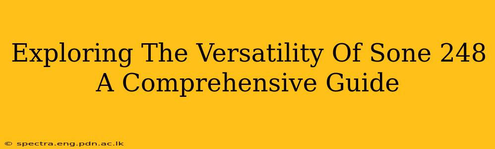 Exploring The Versatility Of Sone 248 A Comprehensive Guide