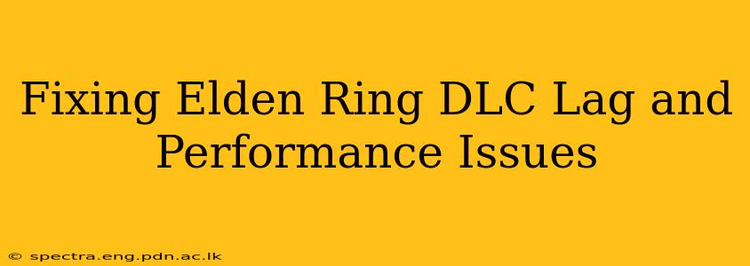 Fixing Elden Ring DLC Lag and Performance Issues