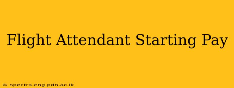 Flight Attendant Starting Pay