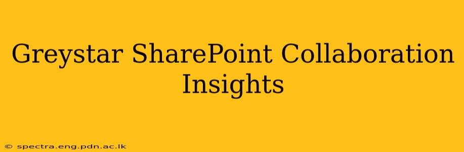 Greystar SharePoint Collaboration Insights
