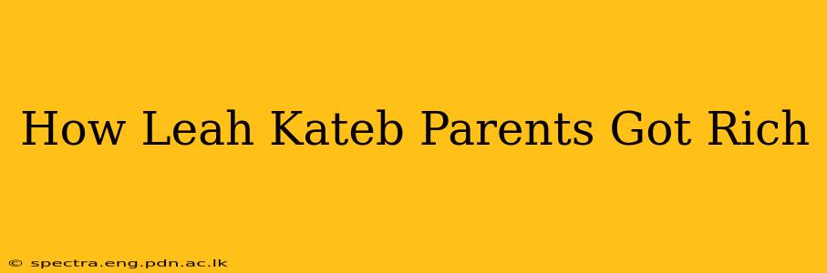 How Leah Kateb Parents Got Rich