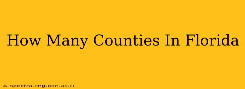 How Many Counties In Florida