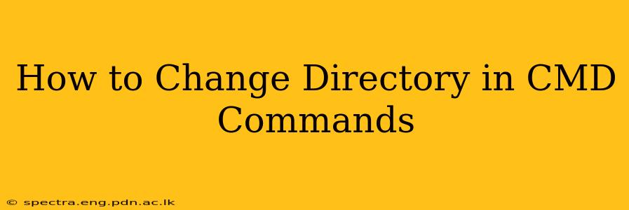 How to Change Directory in CMD Commands
