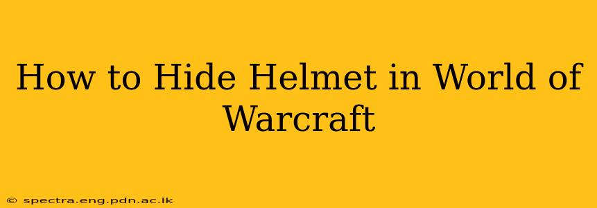 How to Hide Helmet in World of Warcraft