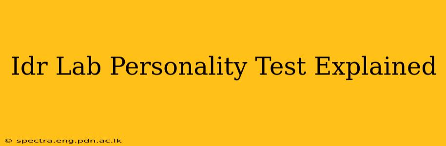 Idr Lab Personality Test Explained