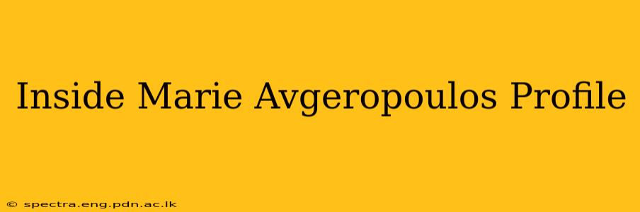 Inside Marie Avgeropoulos Profile
