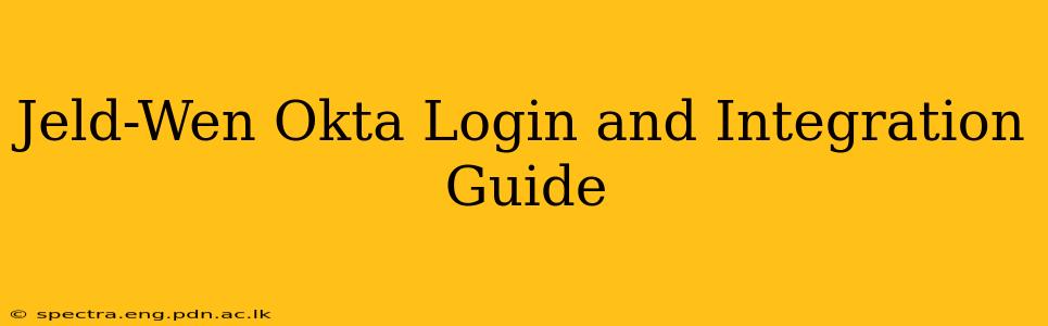 Jeld-Wen Okta Login and Integration Guide
