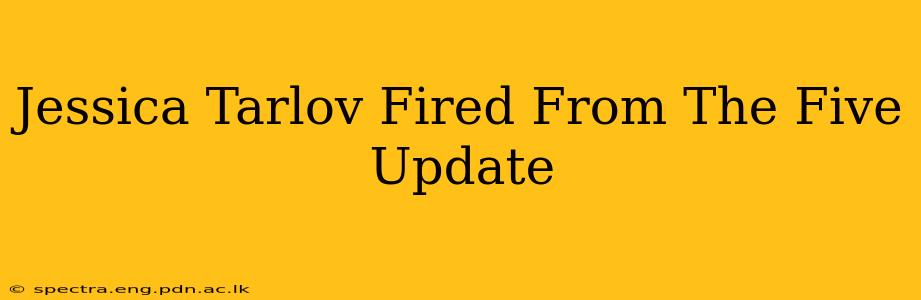 Jessica Tarlov Fired From The Five Update