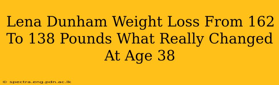 Lena Dunham Weight Loss From 162 To 138 Pounds What Really Changed At Age 38