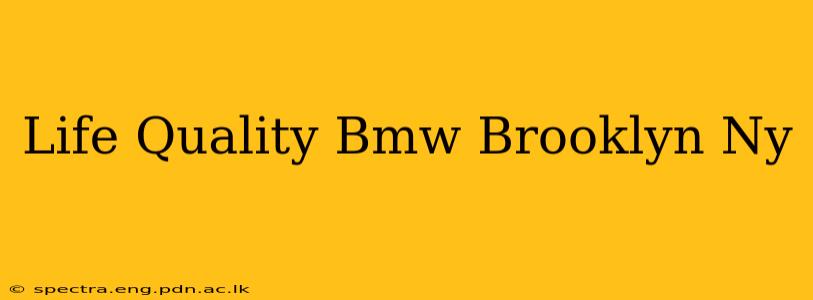 Life Quality Bmw Brooklyn Ny