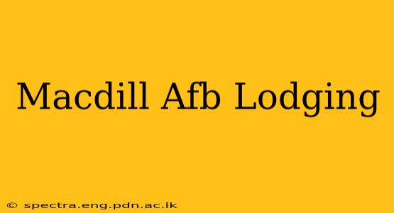 Macdill Afb Lodging