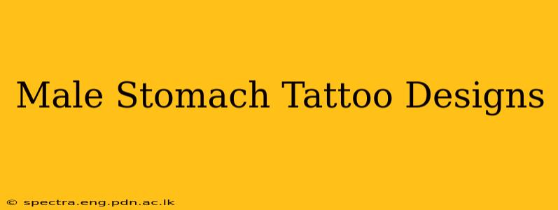 Male Stomach Tattoo Designs