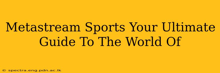 Metastream Sports Your Ultimate Guide To The World Of