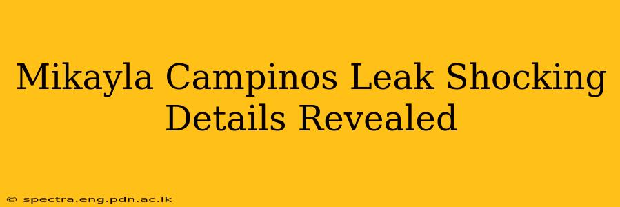 Mikayla Campinos Leak Shocking Details Revealed