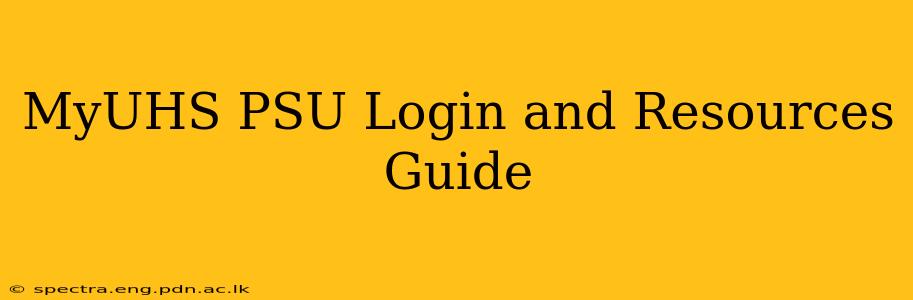 MyUHS PSU Login and Resources Guide