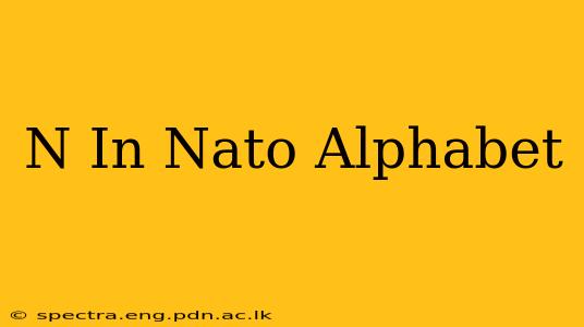 N In Nato Alphabet