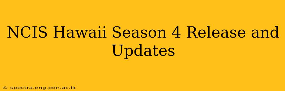 NCIS Hawaii Season 4 Release and Updates