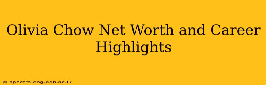 Olivia Chow Net Worth and Career Highlights
