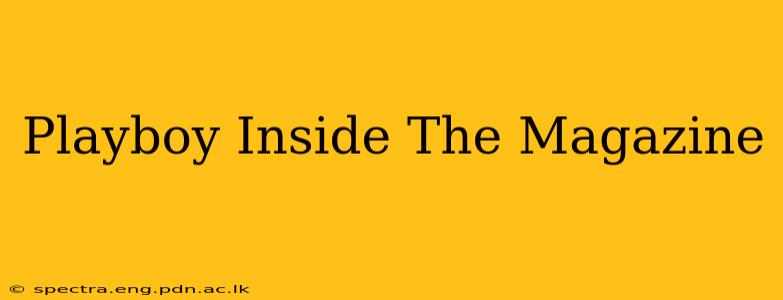 Playboy Inside The Magazine